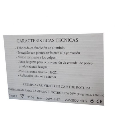 FNP BASE ZAMAC DIFUSOR CRISTAL 150W